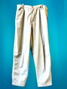 ssentials Style Khaki Pants 100% Cotton Pockets Straight Leg 16 P petite